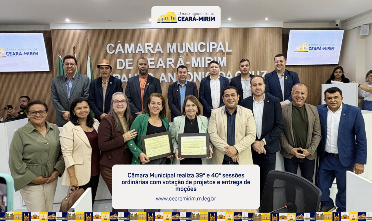 39ª E 40ª SESSÕES ORDINÁRIAS